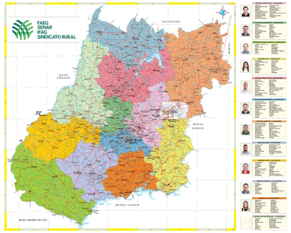 mapa das regionais